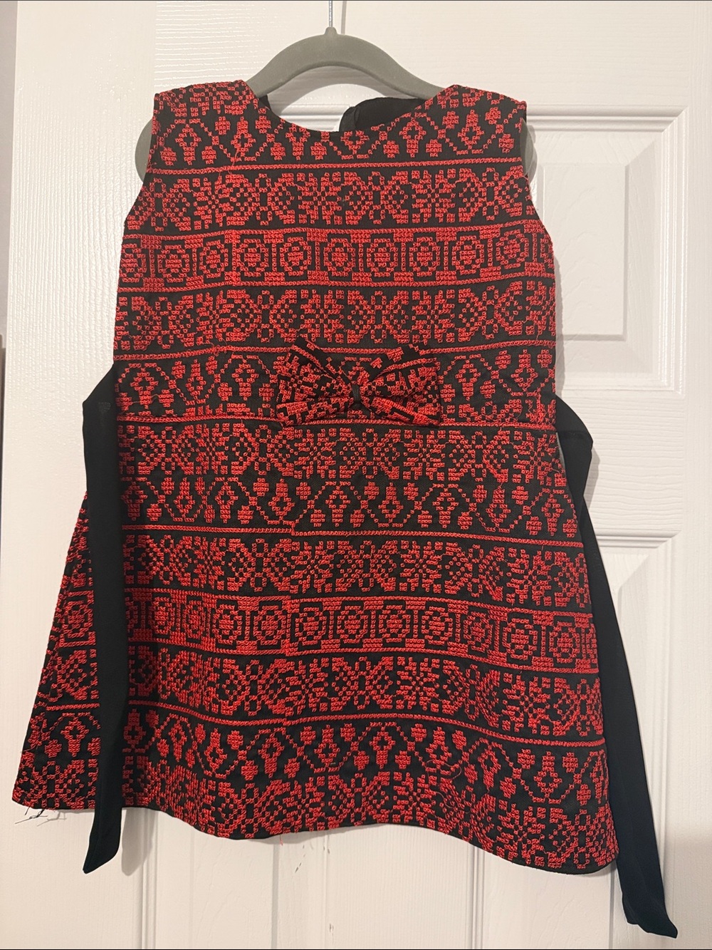 Traditional embroidered girls toddler dress
